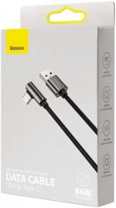 Фото: Кабель Baseus Legend Series Elbow 66W AM / Type-C 1m Black (CATCS-B01) № 5 | KTC