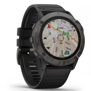 Смарт годинник Garmin Fenix 6X Pro Sapphire Carbon Grey DLC with Black Band (010-02157-11)