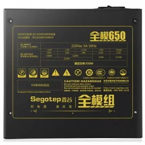 Фото: Блок живлення Segotep 550W Full modular 650 (SG-D650CM) № 3 | KTC