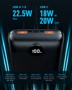 Фото: Батарея універсальна Veger S20 mini 20000mAh Black (S20 Black) № 5 | KTC