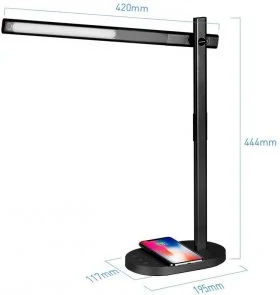 Фото: Настільна лампа Momax Q.LED Wireless Charging Black (QL1AEUE) № 3 | KTC