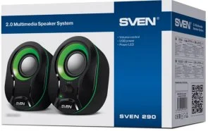 Фото: Колонки Sven 290 Black/Green № 4 | KTC