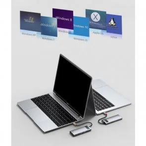 Фото: USB-хаб Baseus Metal Gleam Series 6in1 Gray (CAHUB-CW0G) № 5 | KTC