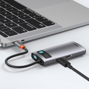 USB-хаб 17PiN Metal Gleam Series 4in1 Space Gray (CAHUB-CY0G)
