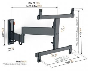 Кронштейн Vogels TVM 3465 Black (3834650)