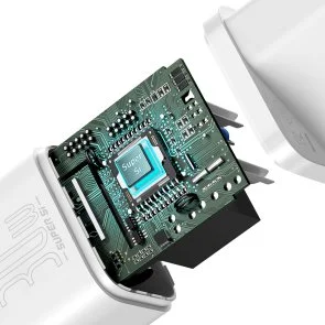 Фото: Зарядний пристрій Baseus Super Silicone PD 30W White (CCSUP-J02) № 3 | KTC
