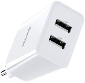 Зарядний пристрій Baseus Speed Mini Dual U 10.5W White with Lightning cable 1m (TZCCFS-R02)