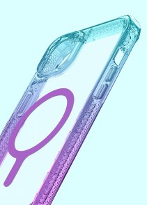 Чохол iTSkins for iPhone 14 Pus SUPREME R PRISM with MagSafe light blue and light purple (AP4R-SUPMA-LBLP)