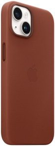 Чохол Apple for iPhone 14 Plus - Leather Case with MagSafe Umber (MPPD3)