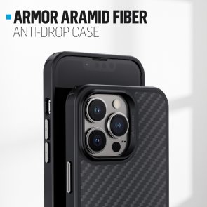 Чохол Blueo for iPhone 14 Pro Max - Armor Aramid Fiber Anti-Drop Case Black