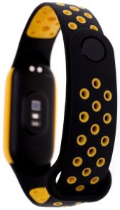 Ремінець Climber for Xiaomi Mi Band 5/6 - Nike Black yellow