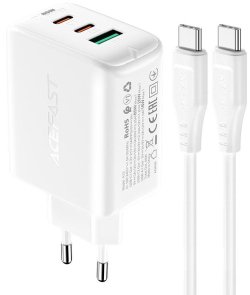 Зарядний пристрій Acefast A13 PD65W White (AFA13W)