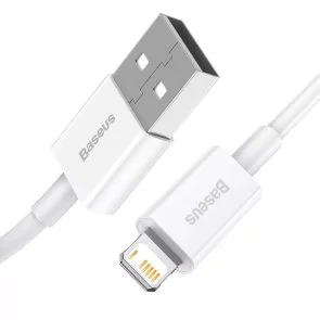 Фото: Кабель Baseus Superior Series Fast Charging 2.4A AM / Lightning 1.5m White (CALYS-B02) № 2 | KTC