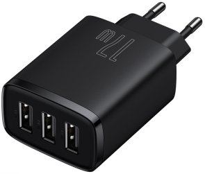 Зарядний пристрій Baseus Compact Charger 3U 17W Black (CCXJ020101)