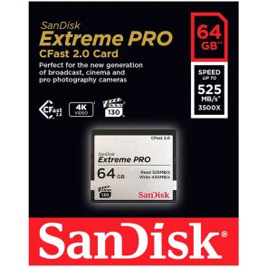 Карта пам'яті SanDisk eXtreme Pro CFast 64GB (SDCFSP-064G-G46D)