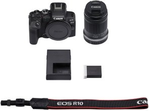 Цифрова фотокамера Canon EOS R10 kit RF-S 18-150 IS STM Black with Adapter EF-RF (5331C029)