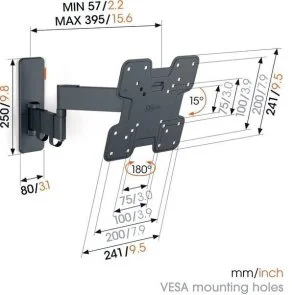 Фото: Кронштейн Vogels TVM 1243 Black (1812430) № 4 | KTC