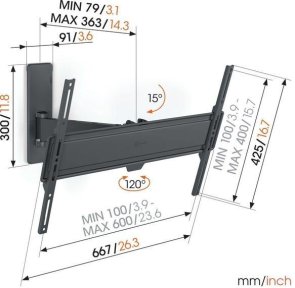 Кронштейн Vogels TVM 1623 Black (1816230)