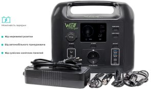 Зарядна станція WellCharger D500 500W 518Wh