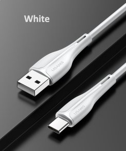 Кабель Usams US-SJ372 U38 2A AM / Type-C 1m White (SJ372USB02)