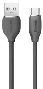 Фото: Кабель Baseus Jelly Liquid Silica Gel Fast Charging 100W AM/Type-C 1.2m Black (CAGD010001) № 3 | KTC