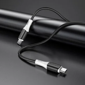 Фото: Кабель BOROFONE BX79 3A 60W Type-C / Type-C 1m Black (BX79CCB) № 3 | KTC