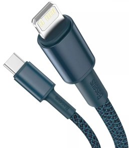 Кабель Baseus High Density Braided PD 20W Type-C / Lightning 2m Blue (CATLGD-A03)