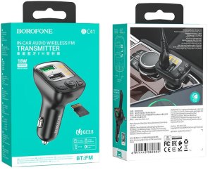 Зарядний пристрій BOROFONE BC41 Eminency 18W Black (BC41B)