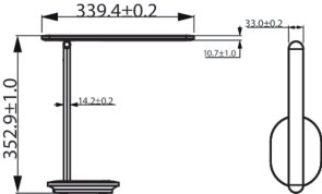 Лампа Philips LED Reading Desk lamp Ivory White (929003194707)