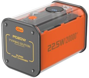 Батарея універсальна BYZ W90 20000mAh 22.5W Orange (BYZ-W90-O)