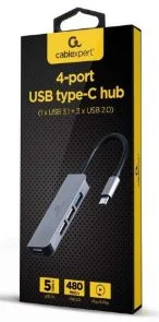 Фото: USB-хаб Cablexpert 4in1 UHB-CM-U3P1U2P3-01 Grey № 2 | KTC