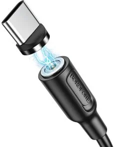 Фото: Кабель BOROFONE BX41 Amiable 2.4A AM / Type-C 1m Black (BX41CB) № 3 | KTC