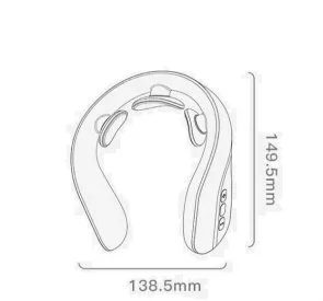 Фото: Масажер для шиї Xiaomi Jeeback Neck Massager G20 White № 10 | KTC