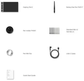 Фото: Графічний планшет Huion Inspiroy Dial 2 Q630M № 9 | KTC