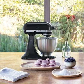 Фото: Планетарний міксер KitchenAid Mixer tilt-head 4.3L Classic 5K45SS Onyx Black (5K45SSEOB) № 4 | KTC