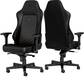 Крісло Noblechairs Hero PU AL Black/Gold (GAGC-116)