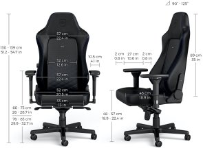 Крісло Noblechairs Hero Series Black/Blue (GAGC-115)