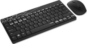 Фото: Комплект клавіатура+миша Rapoo 8000M Wireless Black (8000M black) № 4 | KTC