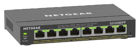 Фото: Комутатор NETGEAR GS308EPP (GS308EPP-100PES) № 2 | KTC