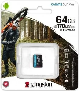 Фото: FLASH пам'ять Kingston Canvas Go Plus A2 Micro SDXC 64GB (SDCG3/64GBSP) № 4 | KTC