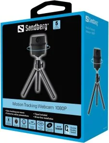 Фото: Web-камера Sandberg Motion Tracking Webcam 1080P with Tripod (134-27) № 3 | KTC