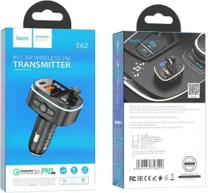 Фото: FM-трансмітер + АЗП Hoco E62 Fast Black № 3 | KTC