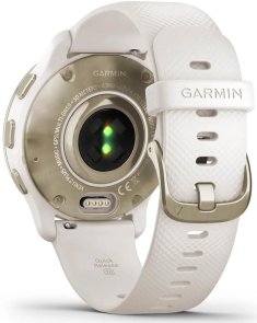 Смарт годинник Garmin Venu 2 Plus Cream Gold Stainless Steel Bezel with Ivory Case and Silicone Band (010-02496-12)