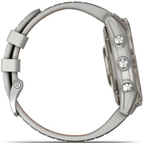 Смарт годинник Garmin Fenix 7 Pro Sapphire Solar Edition Titanium with Fog Gray/Ember Orange Band (010-02777-21)