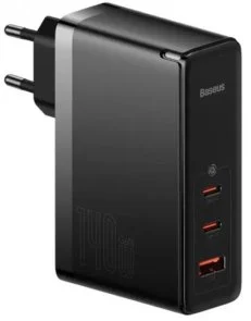 Фото: Зарядний пристрій Baseus GaN5 Pro Fast Charger 140W Black with Type-C/Type-C (CCGP100201) № 2 | KTC