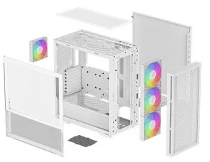 Фото: Корпус Deepcool CH560 WH White with window (R-CH560-WHAPE4-G-1) № 10 | KTC