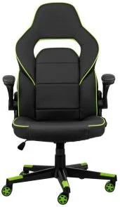 Фото: Крісло 2E Hebi Black/Green (2E-GC-HEB-BK) № 2 | KTC