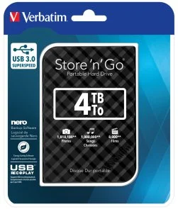 Фото: Зовнішній HDD Verbatim Store n Go 4TB Black (53223) № 3 | KTC