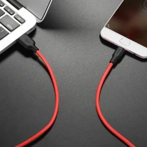 Фото: Кабель Hoco X21 Plus Silicone 2.4A AM / Micro USB 2m Black/Red (6931474713841) № 3 | KTC