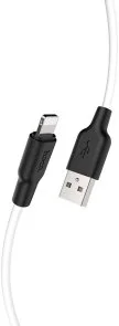 Фото: Кабель Hoco X21 Plus Silicone 2.4A AM / Lightning 2m Black/White (6931474713780) № 2 | KTC